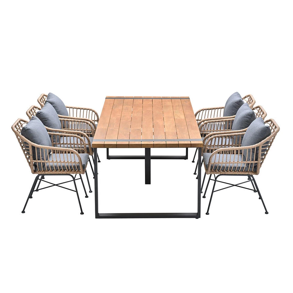 Garden Impressions Lucas - Alto Tuinset 7-delig Bruin 3 Garden Impressions Lucas - Alto Tuinset 7-delig Bruin