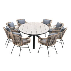 Garden Impressions Lucas - Tulli Tuinset 9-delig Bruin