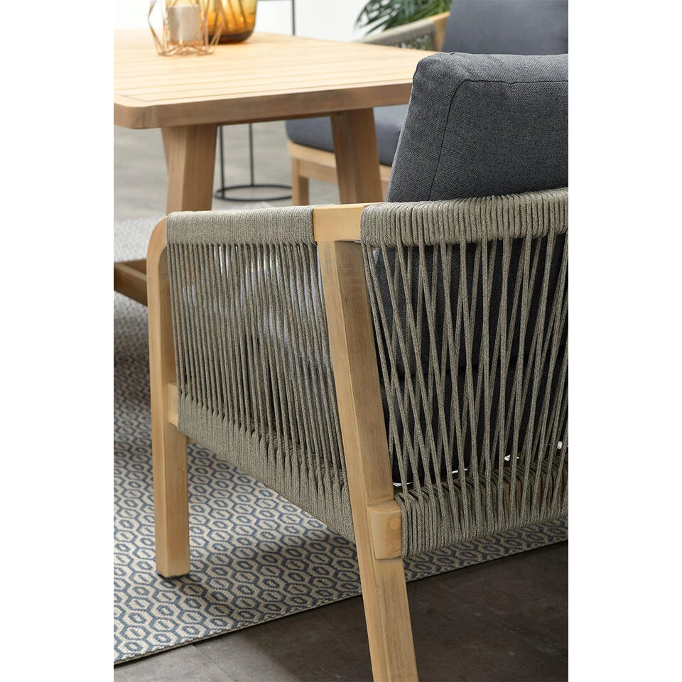 Garden Impressions Alora Lounge Dining Set 5-delig R-donker Grijs 6 Garden Impressions Alora Lounge Dining Set 5-delig R-donker Grijs - Afbeelding 4