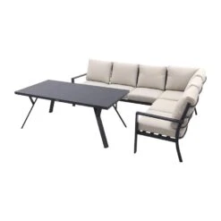 GI Sergio Lounge Dining Set 3-delig - Links - Black/Copper