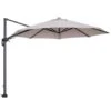 Garden Impressions Hawaii Zweefparasol Ø350 Cm - Frame Carbon Black - Doek Zand -Leenbakker 1000127579