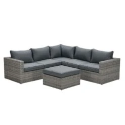 Orangebird Loungeset - 4-delig - Organic Grey - Reflex Black