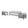 Diamo Loungeset - 3-delig - Carbon Black - Grey Sand - Valley Sand