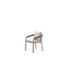 Monti Dining Fauteuil - Light Teaklook - Rope Lava Zwart - Gobi Sand -Leenbakker 1000156426