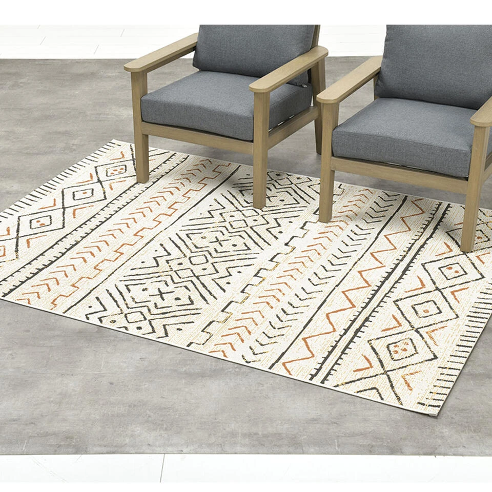 Garden Impressions Buitenkleed Malawi Oker 160x230 Cm 4 Garden Impressions Buitenkleed Malawi Oker 160x230 Cm - Afbeelding 2