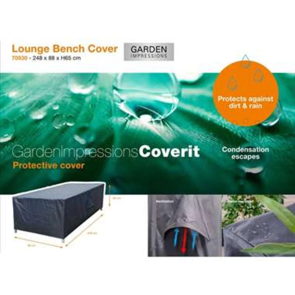 Garden Impressions Loungebank Hoes 248x88xH65 Cm 4 Garden Impressions Loungebank Hoes 248x88xH65 Cm - Afbeelding 2