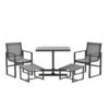 Garden Impressions Nava Balkonset 5-delig - Donker Grijs -Leenbakker 1406256678