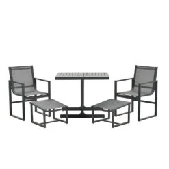 Garden Impressions Nava Balkonset 5-delig - Donker Grijs