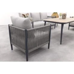 GI Diamo Stoel/bank Lounge-diningset (4-delig) - Carbon Black/Zand -Leenbakker 1544a69abb17436bb5c353dda569b44e