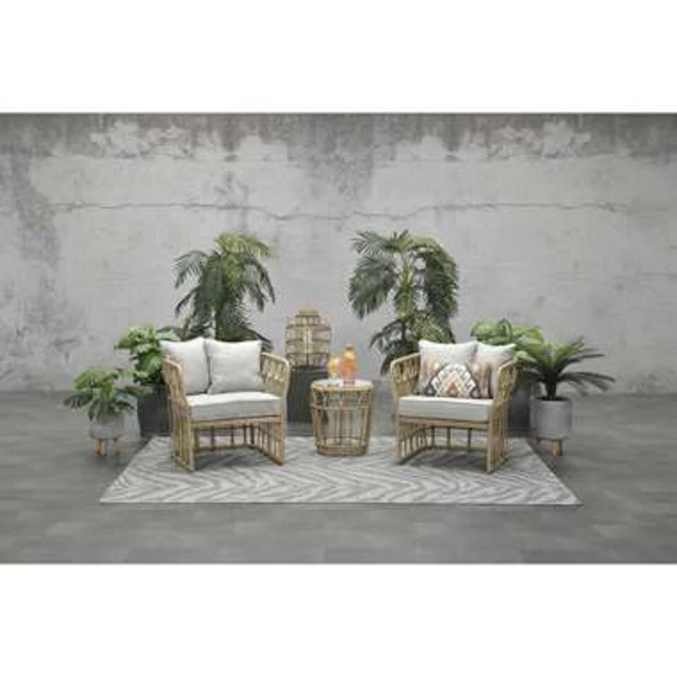 Garden Impressions Japur Loungeset 3-delig - Natural Rotan 4 Garden Impressions Japur Loungeset 3-delig - Natural Rotan - Afbeelding 2