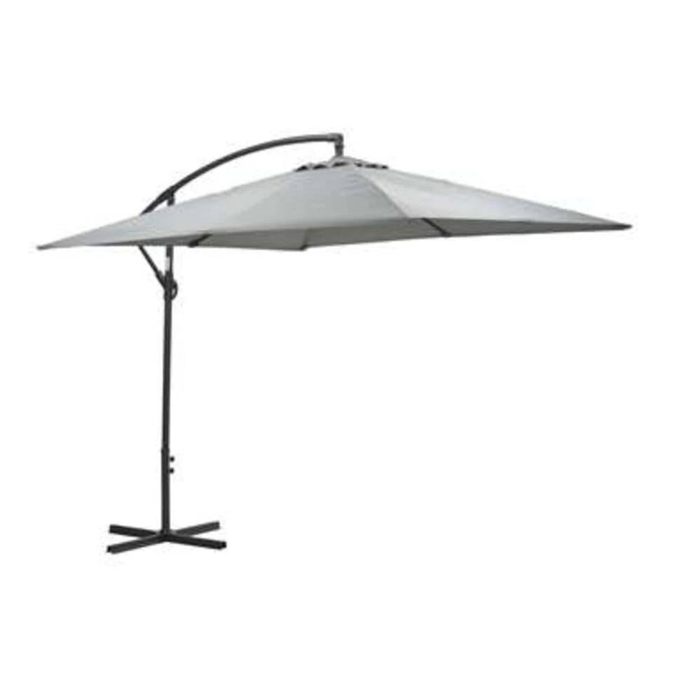 Garden Impressions Corfu Parasol 250x250 - Donker Grijs - Licht Grijs 3 Garden Impressions Corfu Parasol 250x250 - Donker Grijs - Licht Grijs