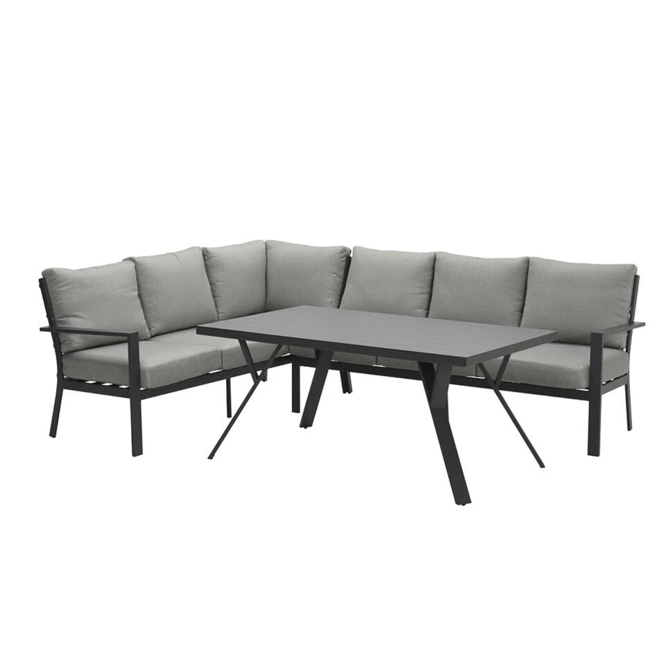 Garden Impressions Senja Lounge Dining Set 3-delig Links - D. Grijs 3 Garden Impressions Senja Lounge Dining Set 3-delig Links - D. Grijs