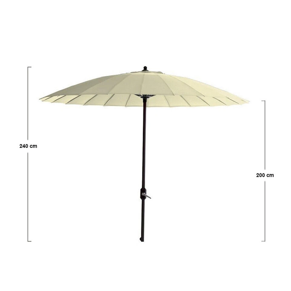 Garden Impressions Parasol Manilla 250 Cm- Ecru 4 Garden Impressions Parasol Manilla 250 Cm- Ecru - Afbeelding 2