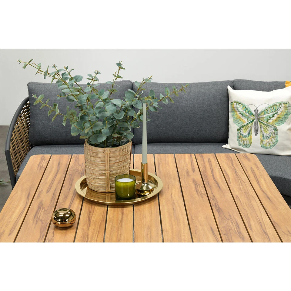 Garden Impressions San Vito Lounge Dining Set 4-delig - Donker Grijs 5 Garden Impressions San Vito Lounge Dining Set 4-delig - Donker Grijs - Afbeelding 3