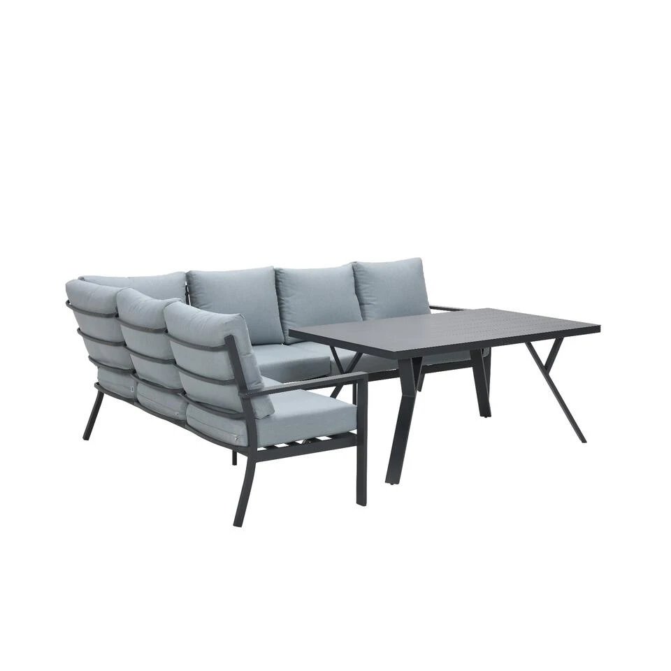 Garden Impressions Senja Lounge Dining Set 3-delig Links - Mint Grijs 5 Garden Impressions Senja Lounge Dining Set 3-delig Links - Mint Grijs - Afbeelding 3