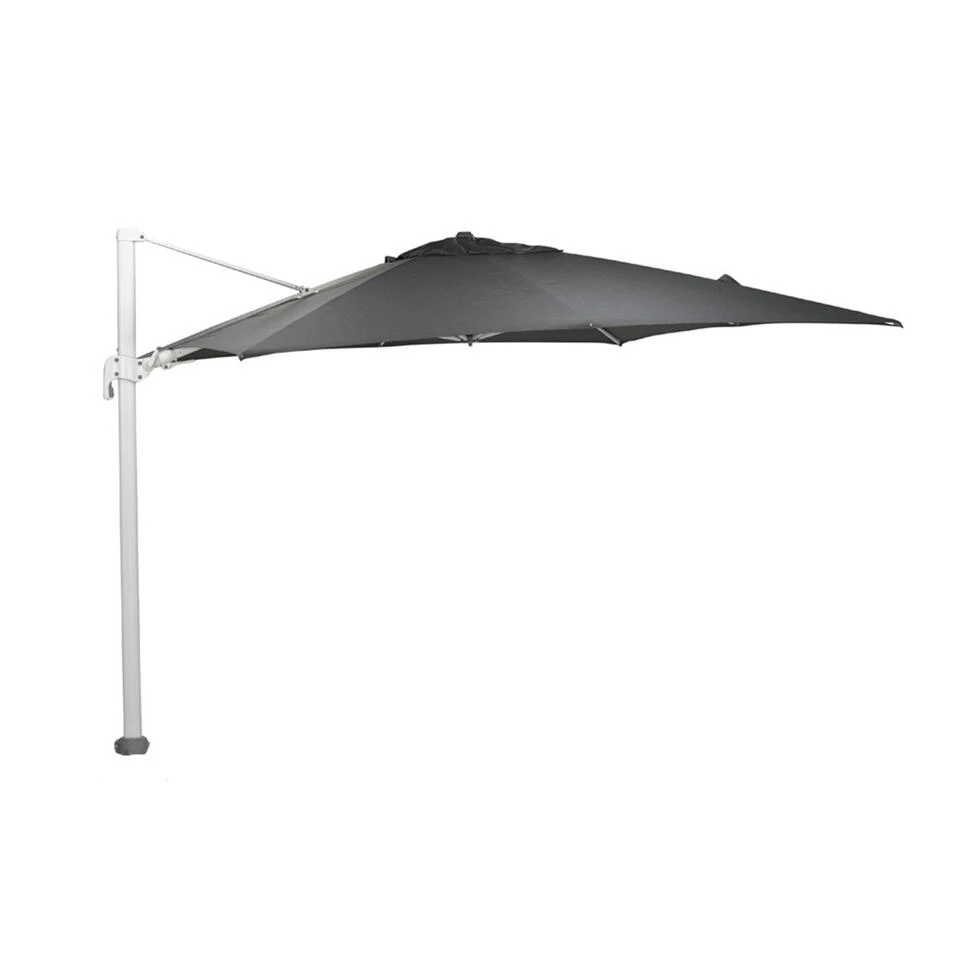 Garden Impressions Hawaii Big Pole Parasol 350x350 - Wit - D. Grijs 3 Garden Impressions Hawaii Big Pole Parasol 350x350 - Wit - D. Grijs