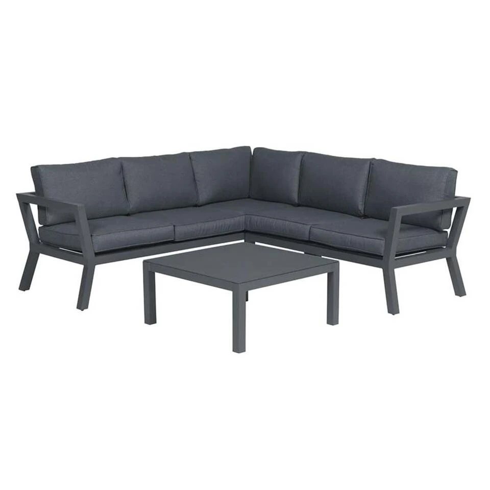 Garden Impressions San Luis Loungeset 3-delig - Donker Grijs 3 Garden Impressions San Luis Loungeset 3-delig - Donker Grijs