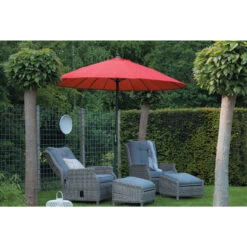 Garden Impressions Parasol Manilla 250 Cm - Donker Grijs -Leenbakker 1904677707 0103