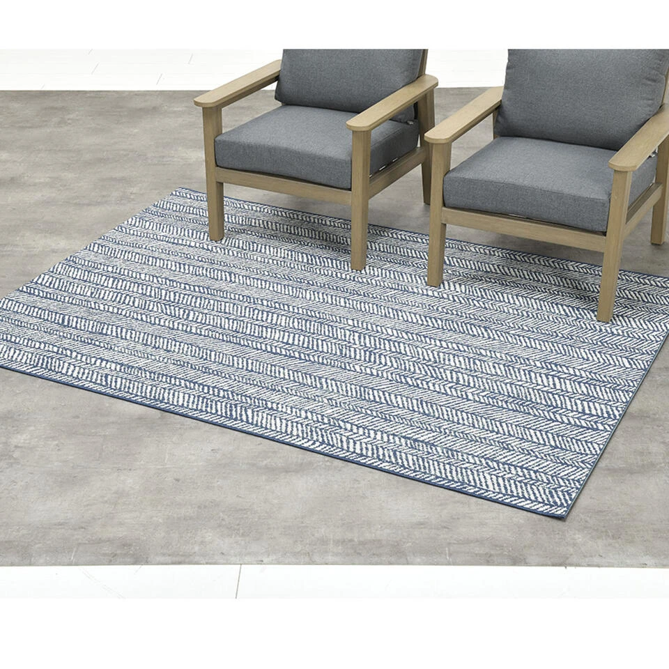 Garden Impressions Buitenkleed Oxford Blauw 120x170 Cm 4 Garden Impressions Buitenkleed Oxford Blauw 120x170 Cm - Afbeelding 2