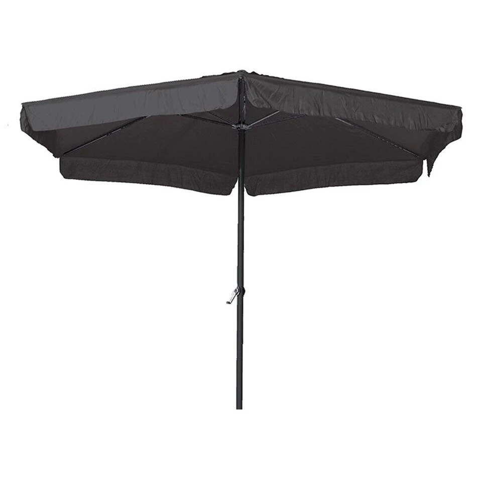 Garden Impressions Delta Parasol Ø300 - Donker Grijs 4 Garden Impressions Delta Parasol Ø300 - Donker Grijs - Afbeelding 2