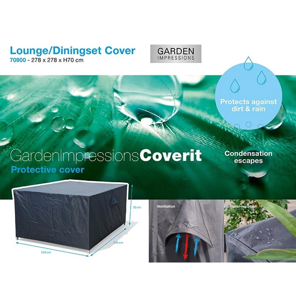 Garden Impressions Lounge Dining Hoes 278x278xH70 Cm 3 Garden Impressions Lounge Dining Hoes 278x278xH70 Cm