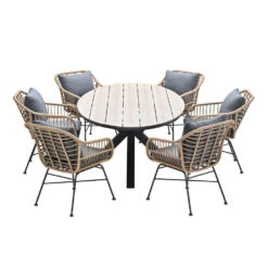 Garden Impressions Lucas Tulli 7-delige Tuinset - Bruin