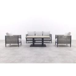 GI Diamo/Cyprus Verstelbare Stoel/bank Lounge-diningset - Carbon Black/Zand -Leenbakker 21909cbc2c624f1b83add8ab1d6820ab