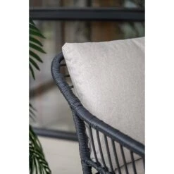 Set Van 4 - Garden Impressions Margriet Tuinstoel - Zwart/Zand -Leenbakker 251d114d06be4336bdfc149778467a85