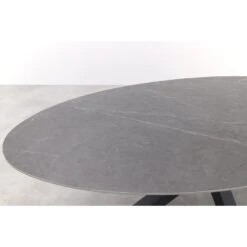 Scotland Ovale Tuintafel Centostone 220 X 115 Cm. - Marmerlook Wit -Leenbakker 32672518788d455aa0b6d10dcbb4b56b