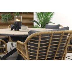 Garden Impressions Margriet Naturel / Edison 148 Cm. - Ronde Tuinset -Leenbakker 3656edd684be42fcbe636b1c8e349ca4