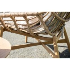 Castello Lounge Fauteuil - Light Teak Look - Natural Rotan-merino Sand -Leenbakker 3767454a65e446278808b1cd76e45ec1
