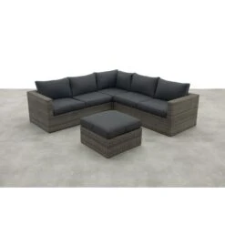 Orangebird Loungeset - 4-delig - Organic Grey - Reflex Black -Leenbakker 3ae0bde75e8f4b1b94d099390c0836c5