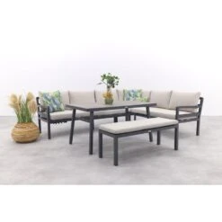 Corsica Lounge-diningset - 4-dlg - Rechts - Carbon Black - Desert Sand 30 Corsica Lounge-diningset - 4-dlg - Rechts - Carbon Black - Desert Sand -Leenbakker 3b664de2a9774a0ab310e07e1207459d