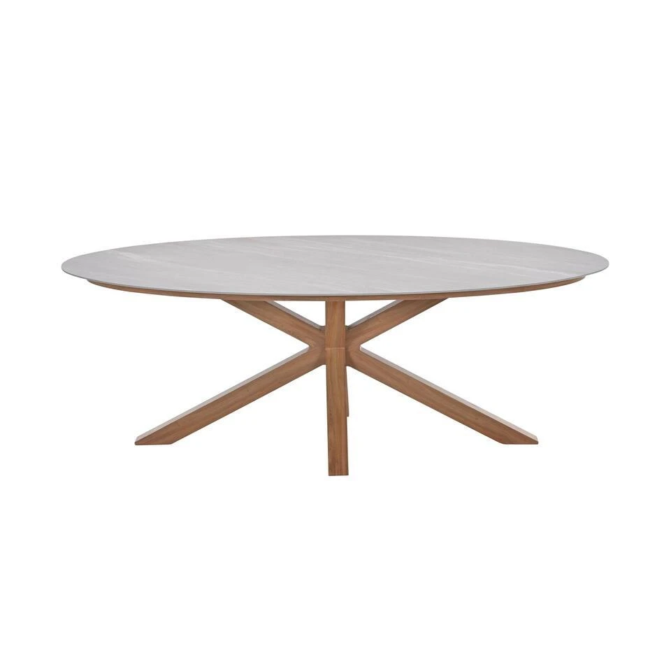 Scotland Tafel - 230x115 Cm - Light Teaklook - Centostone Napoli Sand 17 Scotland Tafel - 230x115 Cm - Light Teaklook - Centostone Napoli Sand - Afbeelding 15