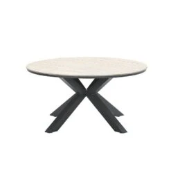 Garden Impressions Edison Tuintafel - 148 Cm. Rond -Leenbakker 464aed26aeb449568bcb7f977a799961