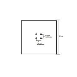 GI Hawaii Zweefparasol Deluxe 300 X 300 Cm. - Zand - Met Voet En Hoes -Leenbakker 46af9860826141f594f9806db03a4cfd