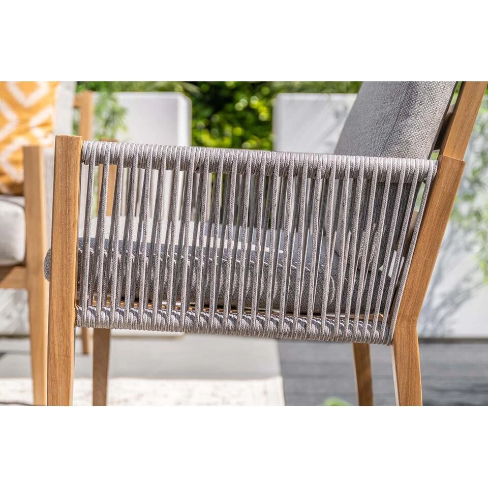 Sardinia Lounge-diningset - 5-dlg. - Light Teaklook - Sand - Sand 14 Sardinia Lounge-diningset - 5-dlg. - Light Teaklook - Sand - Sand - Afbeelding 12