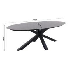 Scotland Ovale Tuintafel Centostone 220 X 115 Cm. - Marmerlook Wit -Leenbakker 55c0aa9dbfb24d1db3b8b6c9cc1f3ce4