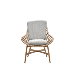 Castello Lounge Fauteuil - Light Teak Look - Natural Rotan-merino Sand -Leenbakker 5e9a25165ebe4917b84e6d708308a167