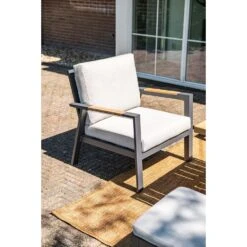 Elati Lounge-dining Sofa Set-4-dlg.-c. Black - Sand - Light Teaklook 18 Elati Lounge-dining Sofa Set-4-dlg.-c. Black - Sand - Light Teaklook -Leenbakker 72cf17dad8174788964c2c980353b5e5