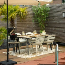 Garden Impressions Penedo Tuintafel 160x90 Cm - Light Teak Vironwood -Leenbakker 73e51b9cbd5746c68d1b021313e1367c