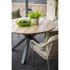 Toledo Dining Fauteuil - Carbon Black - Taupe - Valley Sand -Leenbakker 83da210febca42769a0f1c9c153760bd
