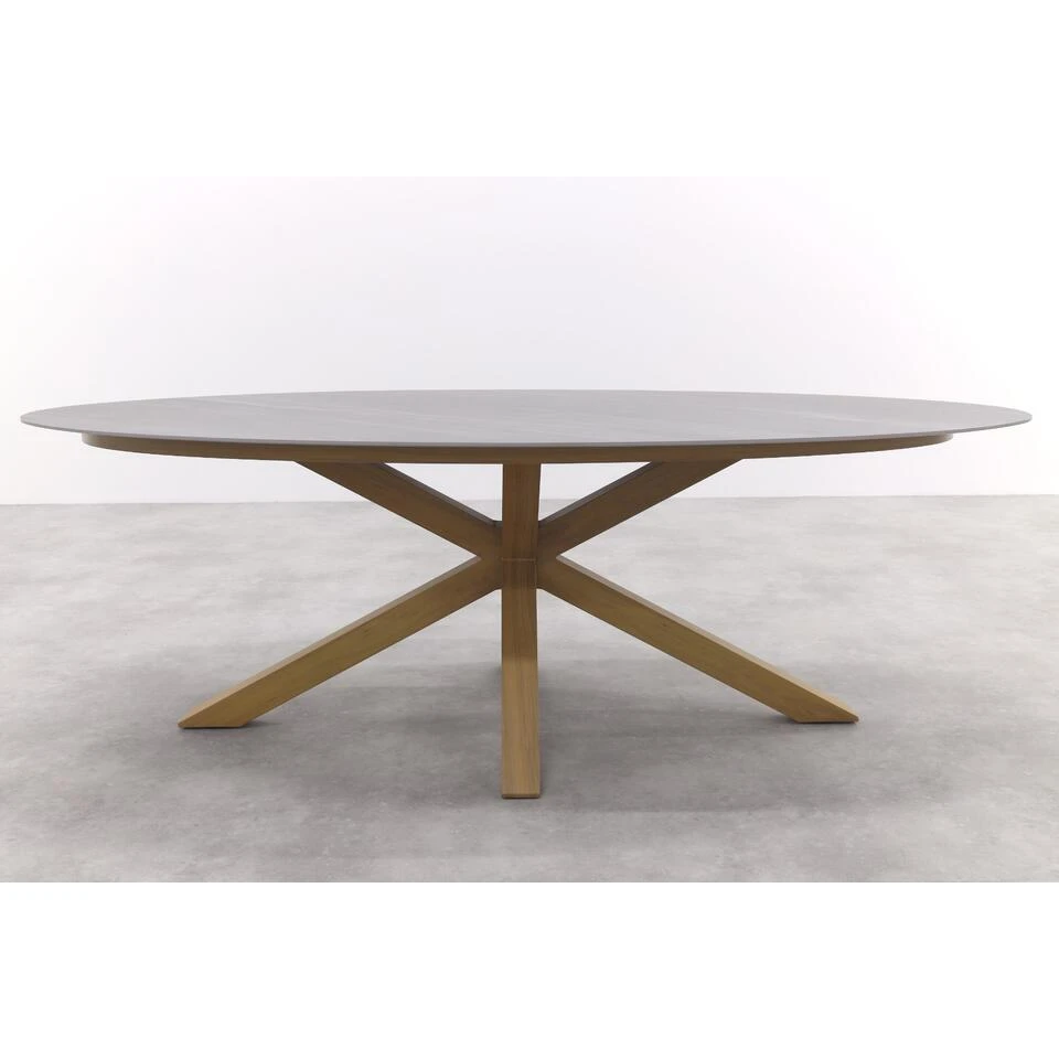 Scotland Tafel - 230x115 Cm - Light Teaklook - Centostone Napoli Sand 12 Scotland Tafel - 230x115 Cm - Light Teaklook - Centostone Napoli Sand - Afbeelding 10