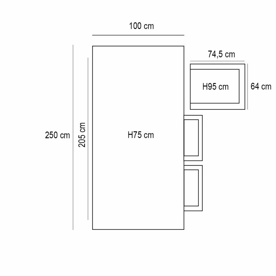 Garden Impressions Marbella Tuinset 7delig V. Willow-Moreno Tafel 4 Garden Impressions Marbella Tuinset 7delig V. Willow-Moreno Tafel - Afbeelding 2