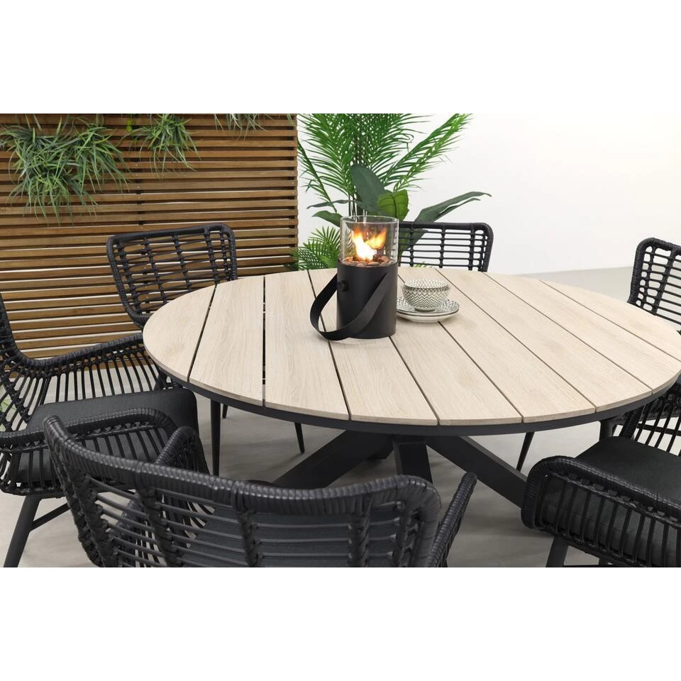Garden Impressions Edison 148 Cm. - Ronde Tuinset / Jasmine Black 7 Garden Impressions Edison 148 Cm. - Ronde Tuinset / Jasmine Black - Afbeelding 5