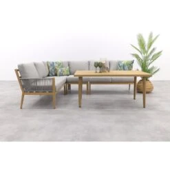 Sardinia Lounge-diningset - 5-dlg. - Light Teaklook - Sand - Sand 23 Sardinia Lounge-diningset - 5-dlg. - Light Teaklook - Sand - Sand -Leenbakker a091d65df7fa43a0a129c15531409d05