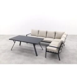 GI Sergio Lounge Dining Set 3-delig - Links - Black/Copper -Leenbakker a7fc47e3a8a64b9ea6683d3b17c4c35a