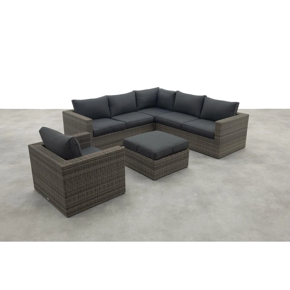 Atlanta Wicker Loungeset 5-delig – Organic Grey - Garden Impressions 6 Atlanta Wicker Loungeset 5-delig – Organic Grey - Garden Impressions - Afbeelding 4