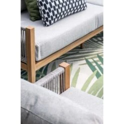 Sardinia Loungeset - 4-dlg. - Light Teaklook - Sand - Dark Sand -Leenbakker ba2c68d325b24a5aa446969f85ade18f