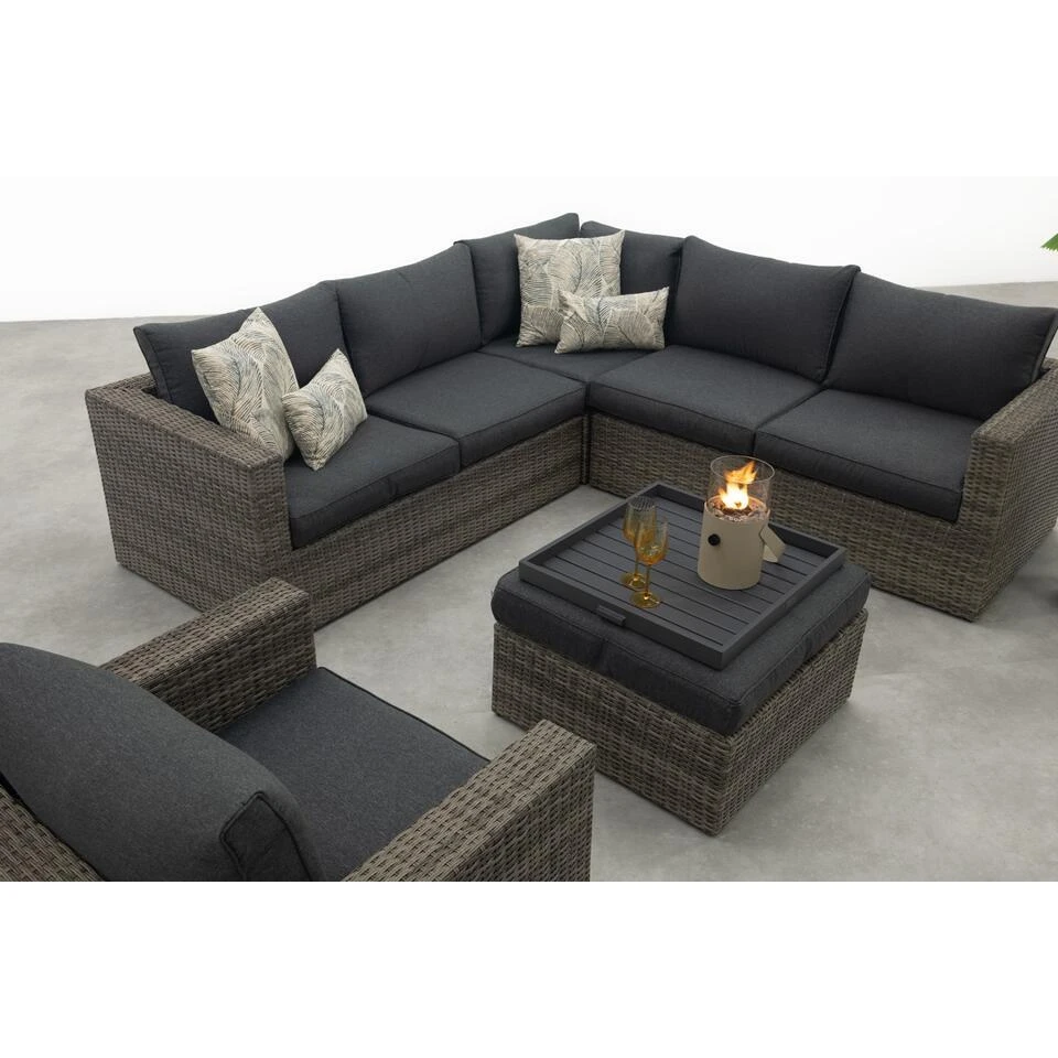 Atlanta Wicker Loungeset 5-delig – Organic Grey - Garden Impressions 8 Atlanta Wicker Loungeset 5-delig – Organic Grey - Garden Impressions - Afbeelding 6